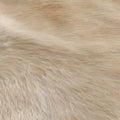 Tapis en peau de vache Caravelle Crème Caramel, forme irrégulière, style moderne rustique