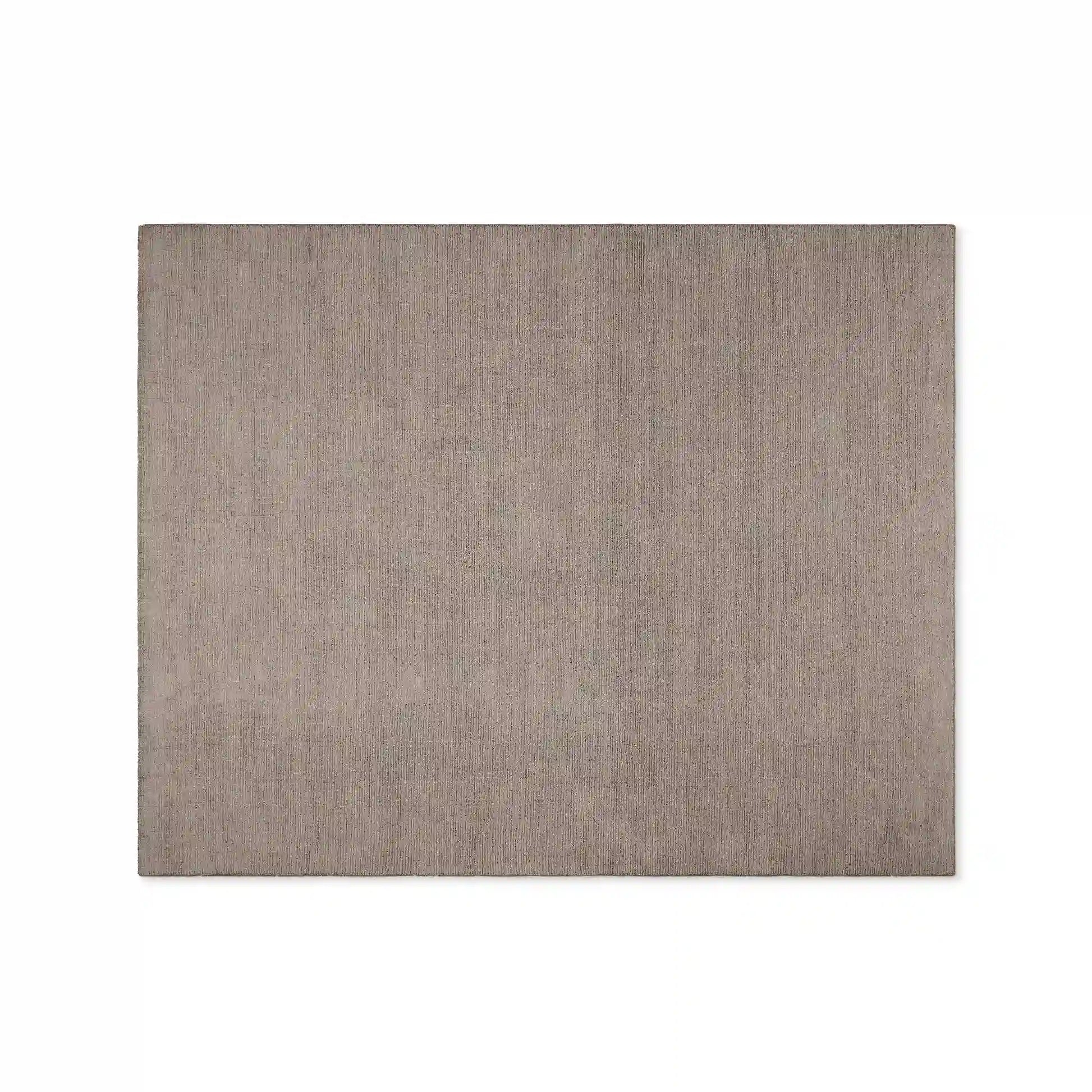 Hailen Ivory & Mocha Wool Hand Tufted Rug Versatile Cozy & Durable Carpet Transitional Minimalist Textured Style