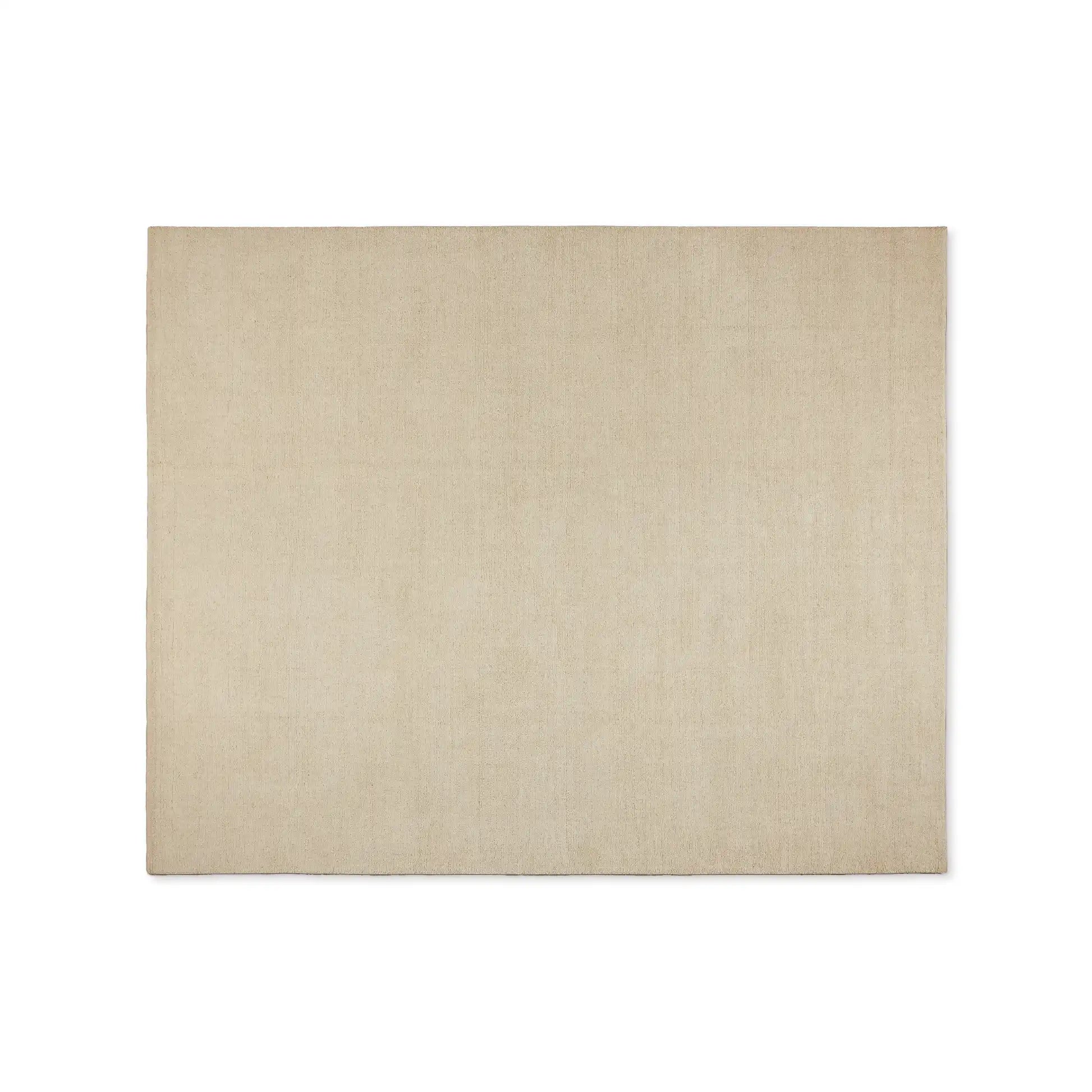 Hailen Ivory & Mocha Wool Hand Tufted Rug Versatile Cozy & Durable Carpet Transitional Minimalist Textured Style