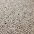 Hailen Ivory & Mocha Wool Hand Tufted Rug Versatile Cozy & Durable Carpet Transitional Minimalist Textured Style