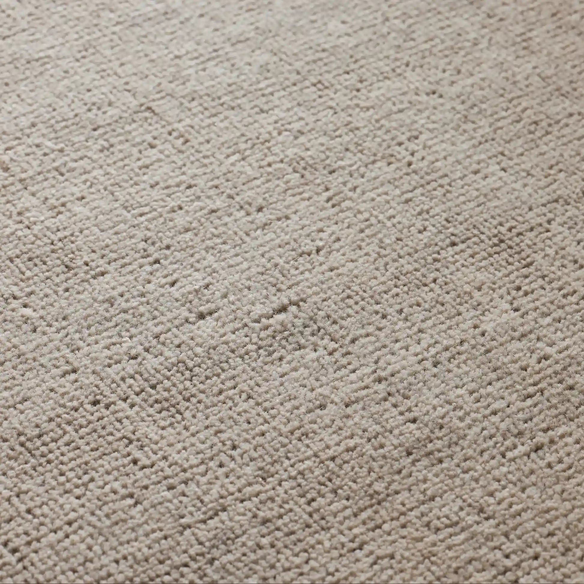 Hailen Ivory & Mocha Wool Hand Tufted Rug Versatile Cozy & Durable Carpet Transitional Minimalist Textured Style