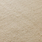 Hailen Ivory & Mocha Wool Hand Tufted Rug Versatile Cozy & Durable Carpet Transitional Minimalist Textured Style