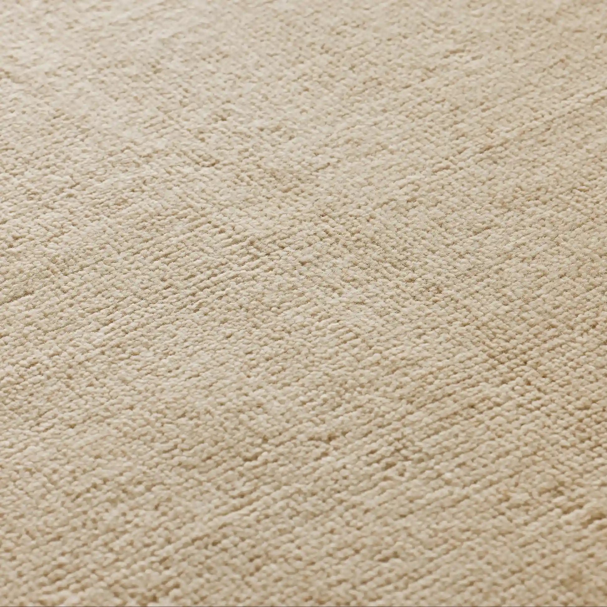 Hailen Ivory & Mocha Wool Hand Tufted Rug Versatile Cozy & Durable Carpet Transitional Minimalist Textured Style