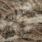 Libran Light Brindle Hair on Hide Rug Authentic Simple & Versatile Irregular Shapes Carpet Rustic Modern Style