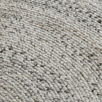 Sansa Handgetufteter runder Teppich Leistungsstark Entspannt Strapazierfähig & Vielseitig Moderner runder Teppich im Küstenstil mit Textur