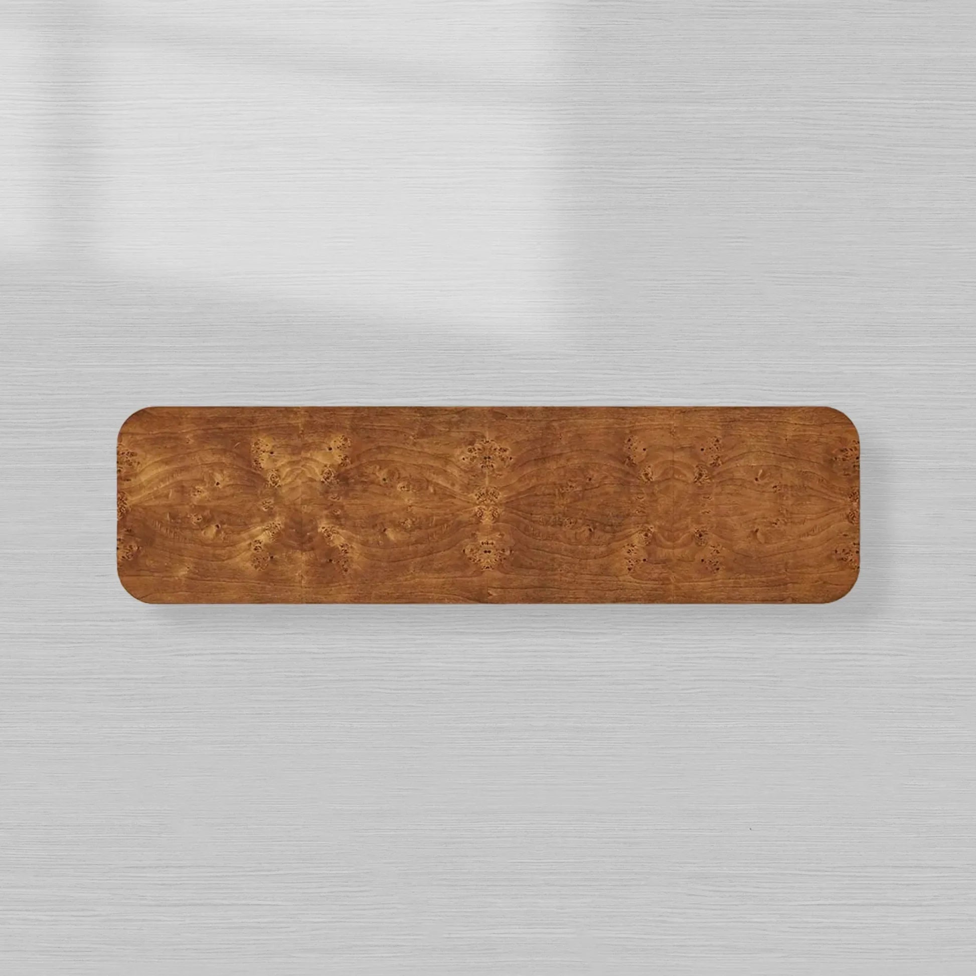 Mogadore Mappa Burl Entryway Console Table Poplar Wood Mid-Century Modern Style Hallway Entrance Table