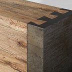 Meuble TV Telluride en chêne mexicain, console multimédia, buffet Result, meuble de rangement pour télévision en bois 