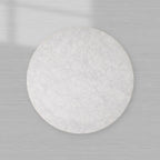 Cinzia Round Coffee Table with Natural Marble Stone Top & Plinth Base Sofa Center Tea Table