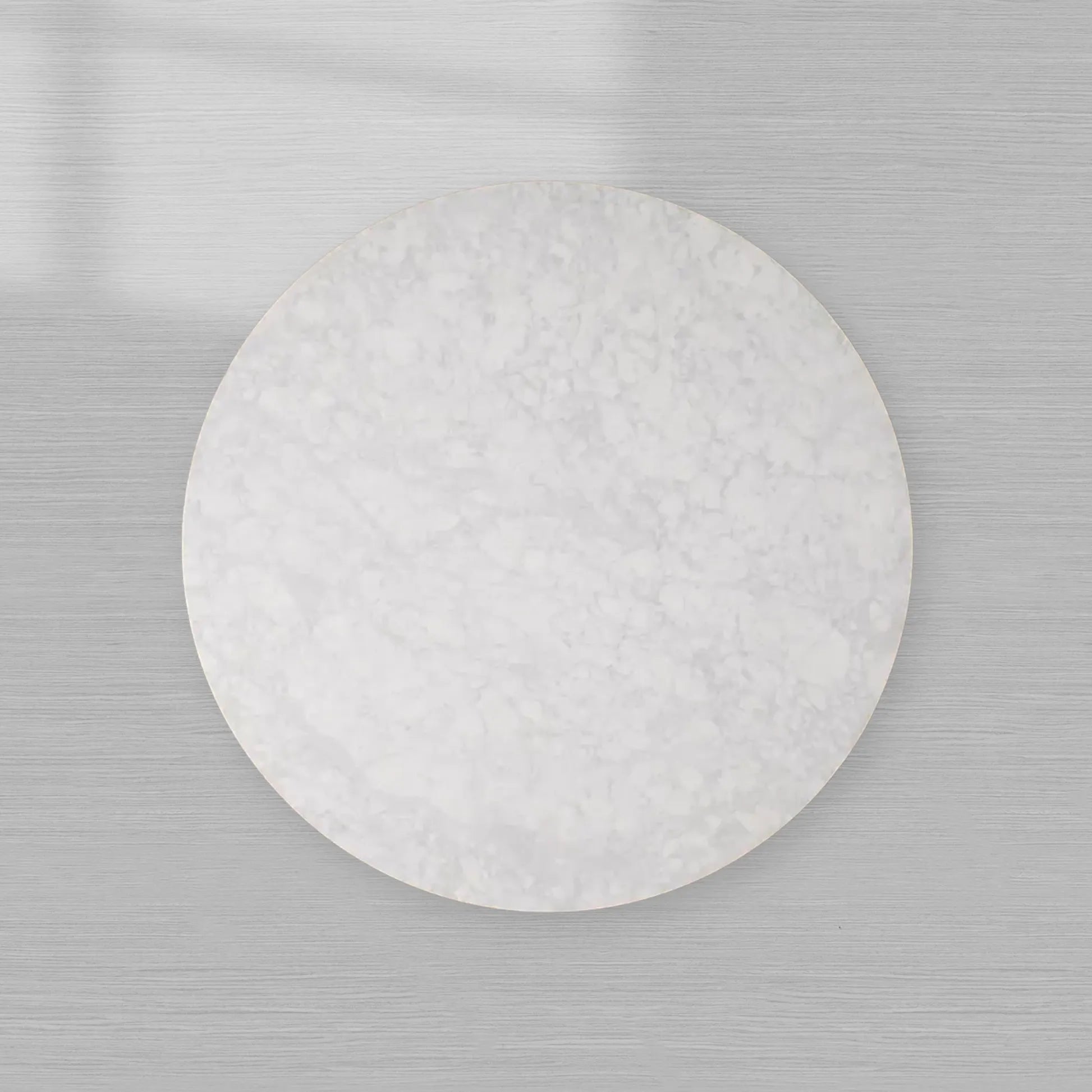 Cinzia Round Coffee Table with Natural Marble Stone Top & Plinth Base Sofa Center Tea Table