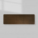 Warby Extension Dining Table with Solid Oak Wood Rectangular  Two 18" Leaves Mocha Finish