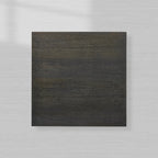 Sullivan Square Oak Coffee Table with Black Wooden Plinth Living Room Center Tea Table Cocktail Table