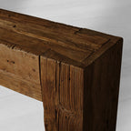 Ubud Wood Entrance Console Table Reclaimed Teak Wood Sidewalk Entrance Table