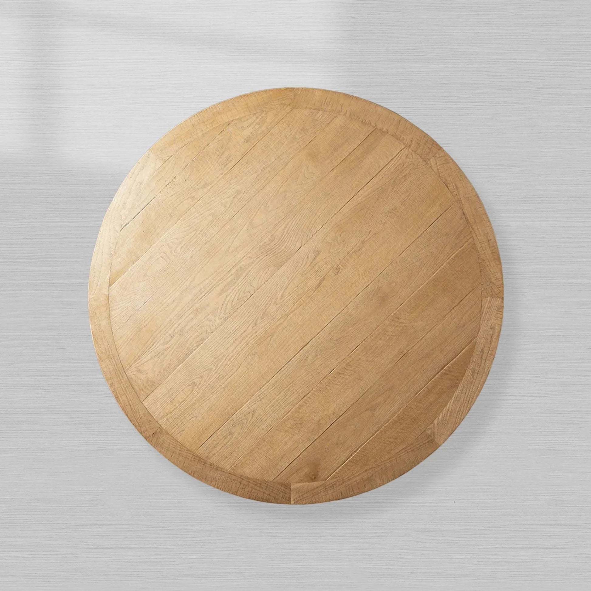 Kensington Country Round Oak Wood Dining Table with Finnish Pine Base