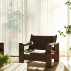 Gabriel Solid Oak Leather Armchair