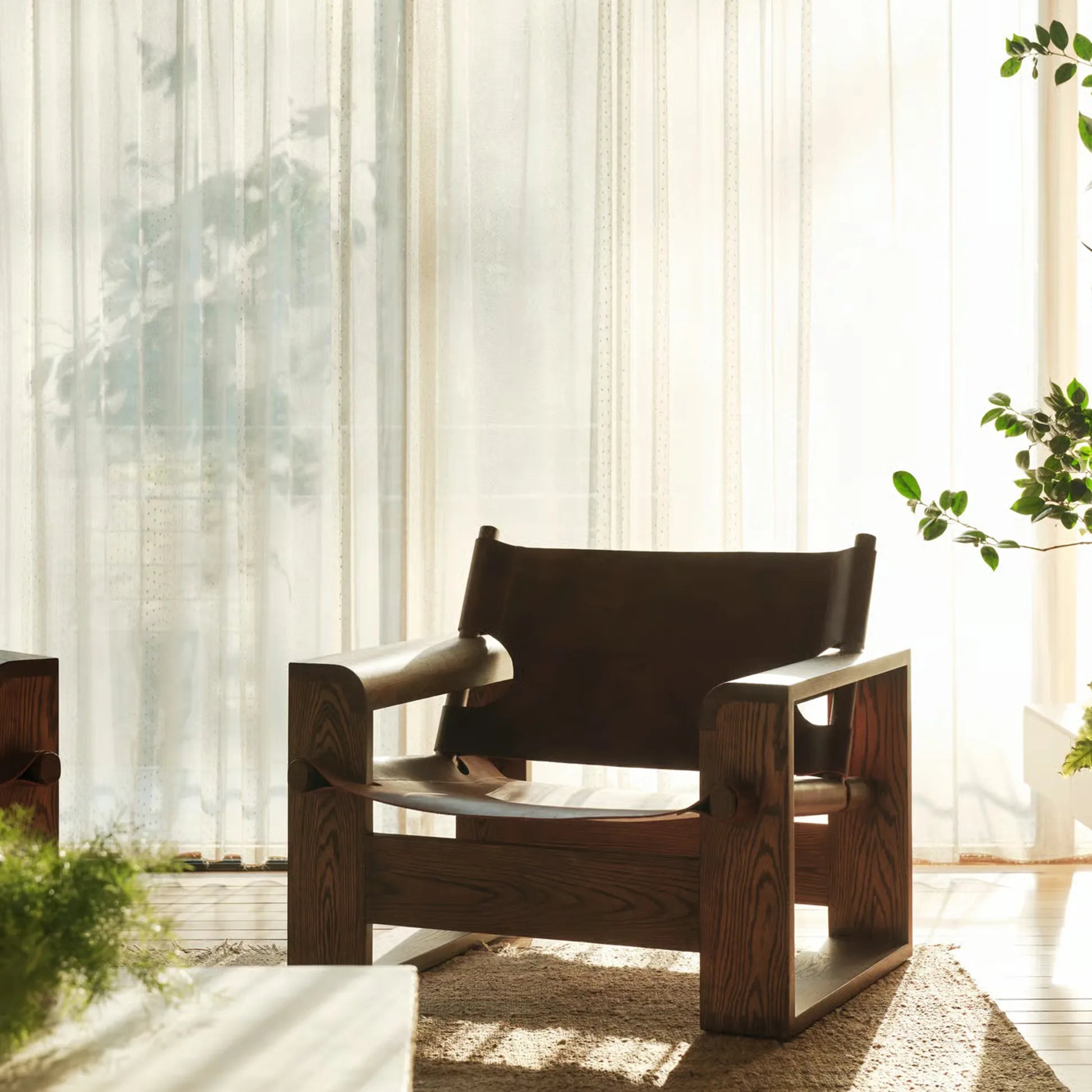 Gabriel Solid Oak Leather Armchair