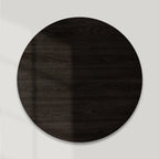 Finnley Round Oak Wood Coffee Table Modern Sofa Center Tea Table with Reeded Detailing