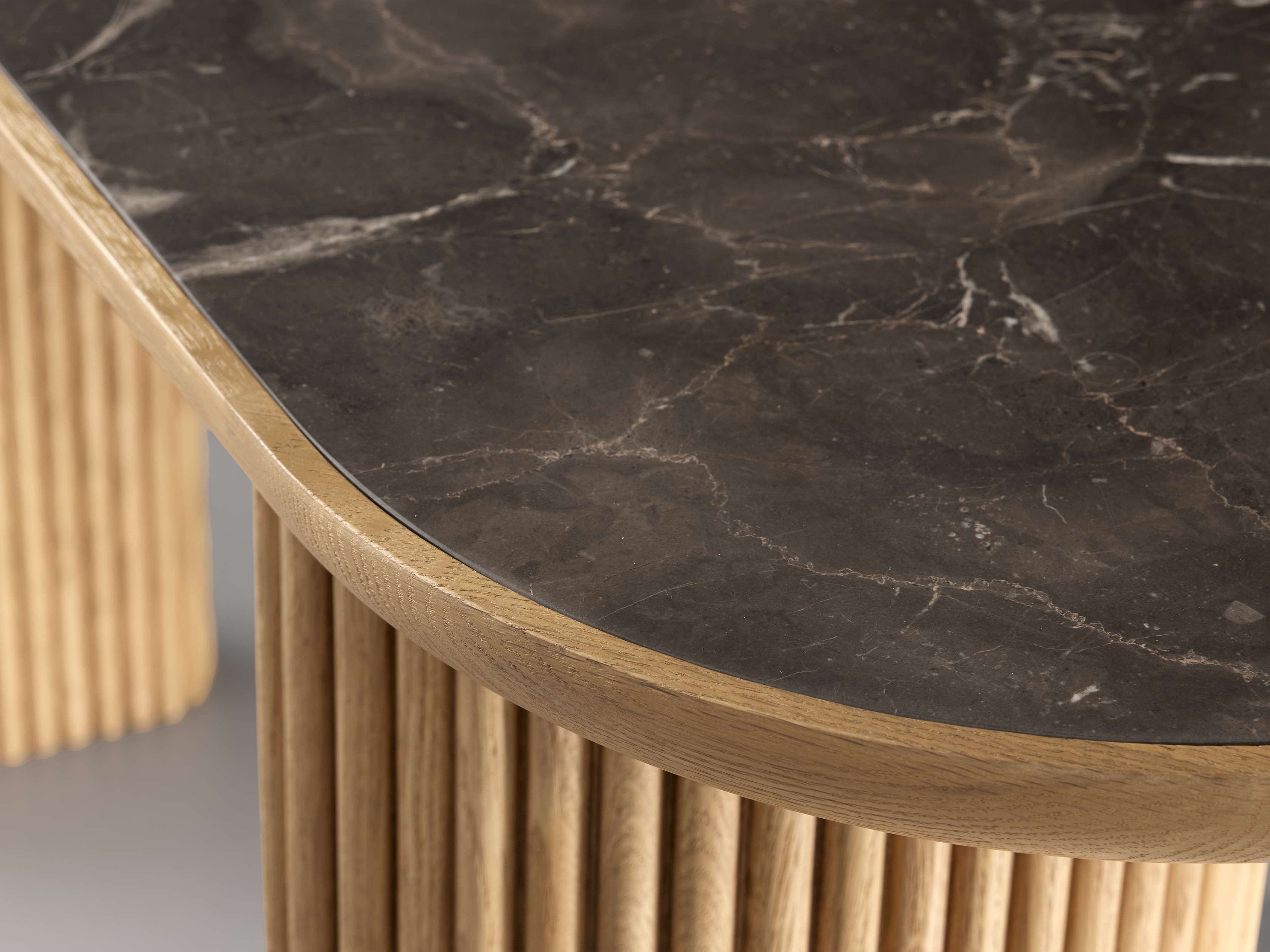 Aster Solid Oak Entryway Console Table Hallway Entrance Table Modern Style