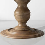 Asolo Round Tulipwood Dining Table Hand-Carved Base