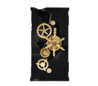 Luxury Collectible Vault Safe with Gold-Plated Finish & Secret Dial Lock System