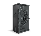 Luxury Collectible Vault Safe with Gold-Plated Finish & Secret Dial Lock System