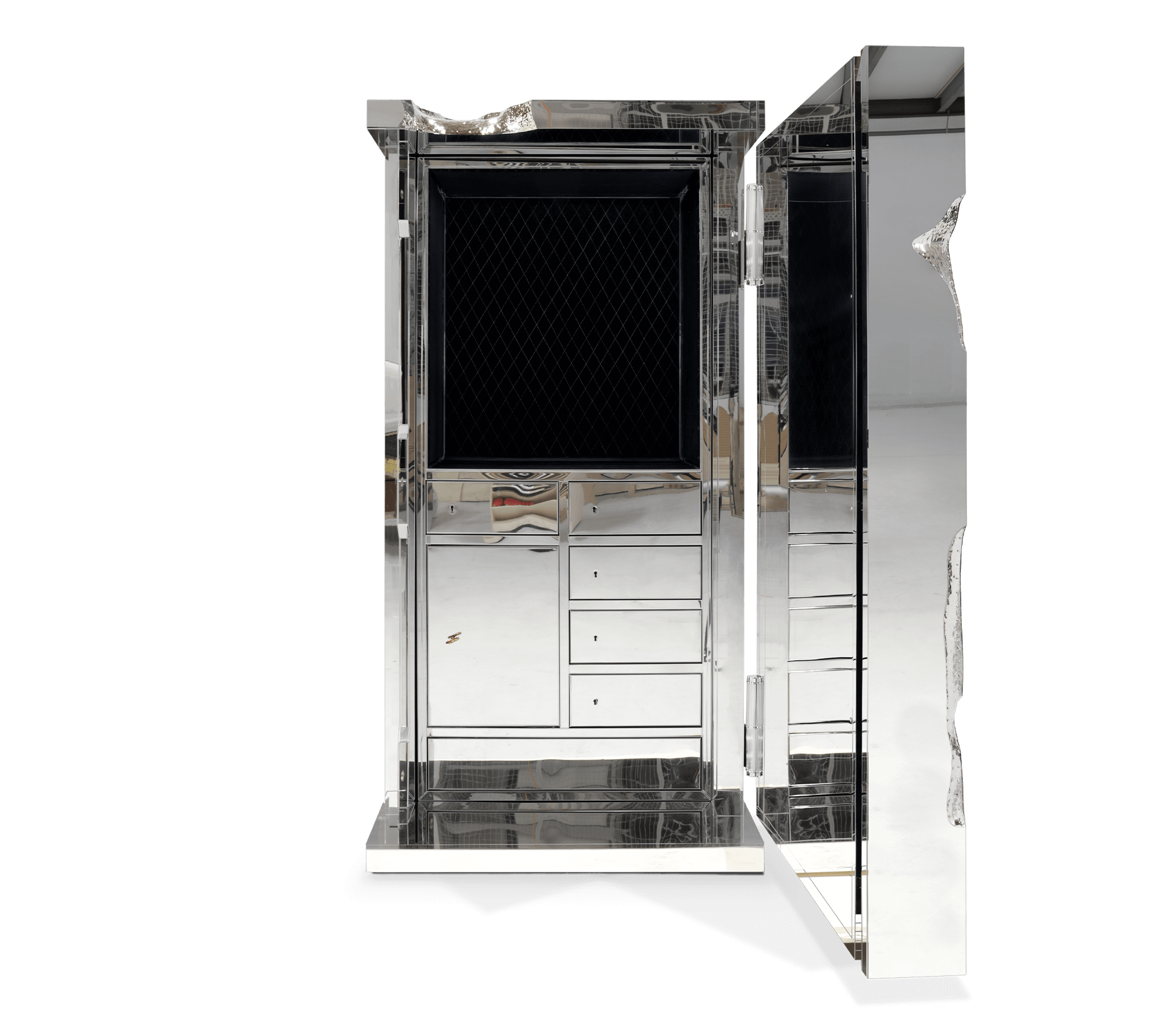 Luxury Collectible Vault Safe with Gold-Plated Finish & Secret Dial Lock System
