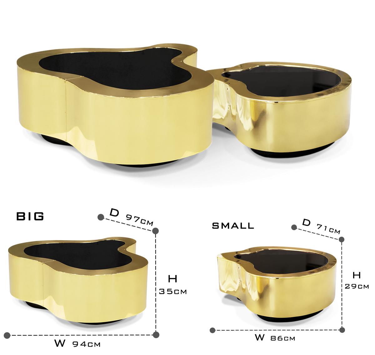 Luxury Hammered Brass Coffee Table with Wave Sculptural Design & Artisan Craftsmanship