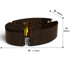 Luxury Oval Dining Table with Sculptural Brass Accents & High Gloss Finish