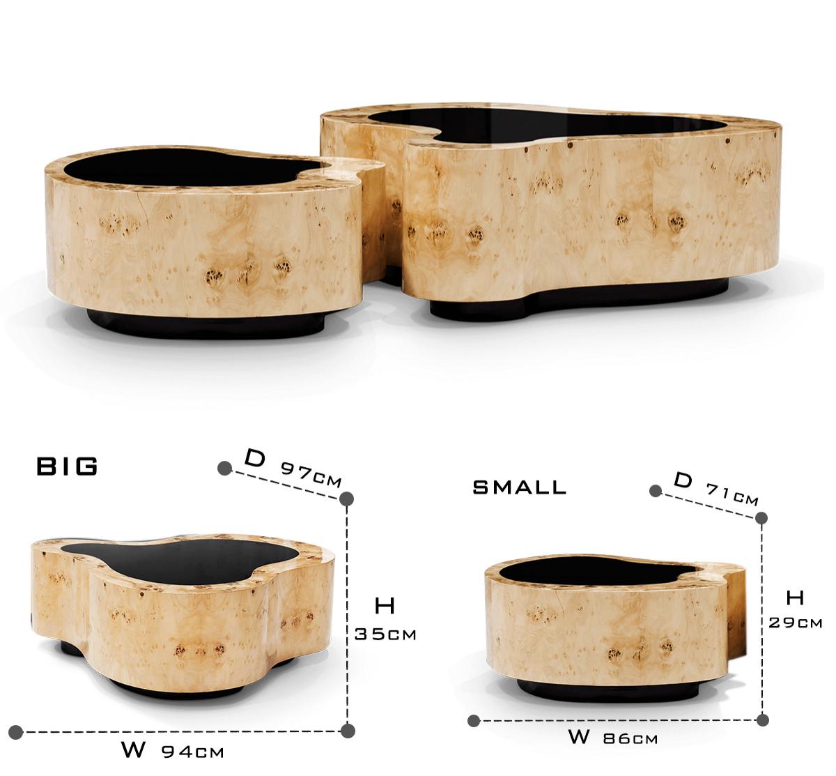 Luxury Hammered Brass Coffee Table with Wave Sculptural Design & Artisan Craftsmanship