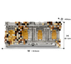 Luxury Mirrored Sideboard Buffet Cabinet with Gold Accents & Modern Storage