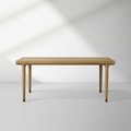Eletta White Oak Wood Expandable Dining Table with 15″ Extensions Allow