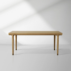 Eletta White Oak Wood Expandable Dining Table with 15″ Extensions Allow