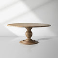 Asolo Round Tulipwood Dining Table Hand-Carved Base