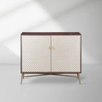 Seraphina Champagne Two-Door Sideboard Modern Luxury Buffet Entryway Cabinet