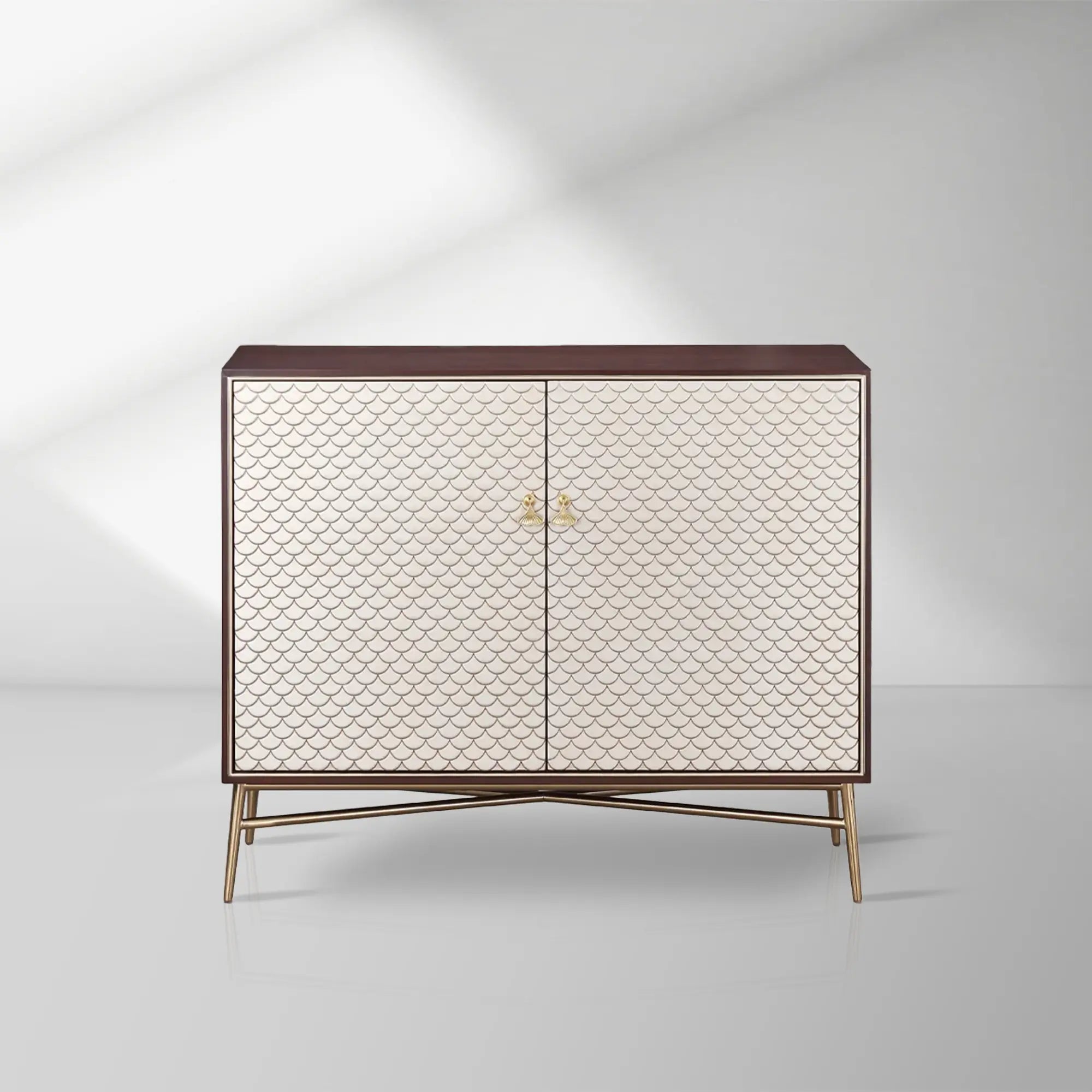 Seraphina Champagne Two-Door Sideboard Modern Luxury Buffet Entryway Cabinet