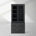 Tremont Wood Modular Tall Display Cabinets 19th-Century Bookcases File Cabinets with Drawers Base
