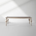 Alessia Bell'Arte Solid Poplar Wood Dining Table Antique Retro Design