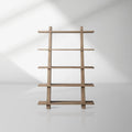 Paleta Offenes Bücherregal aus massivem Eichenholz, hoher Ausstellungsschrank