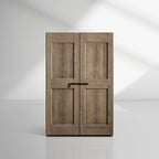 Turro Living Oak Tall Display Cabinets Wood Rustic File Cabinets Bookcases