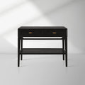 Brock Nightstand with Solid Ash Wood Bedside Nightside Table 2-Drawer Cabinet Mid-Century Modern Style