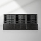 Tremont Large Living Tall Display Cabinets Wood Bookcases Office File Cabinet