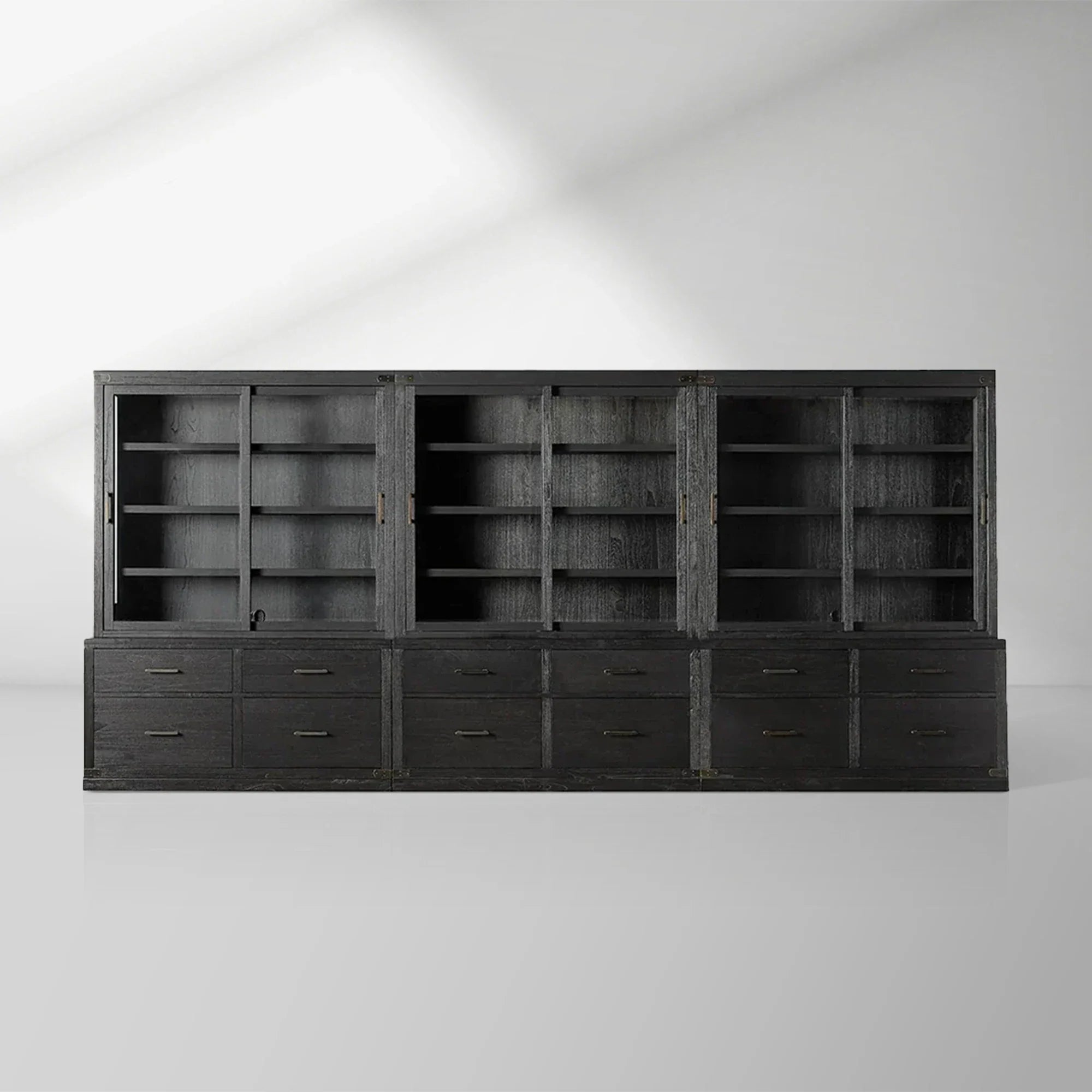 Tremont Large Living Tall Display Cabinets Wood Bookcases Office File Cabinet