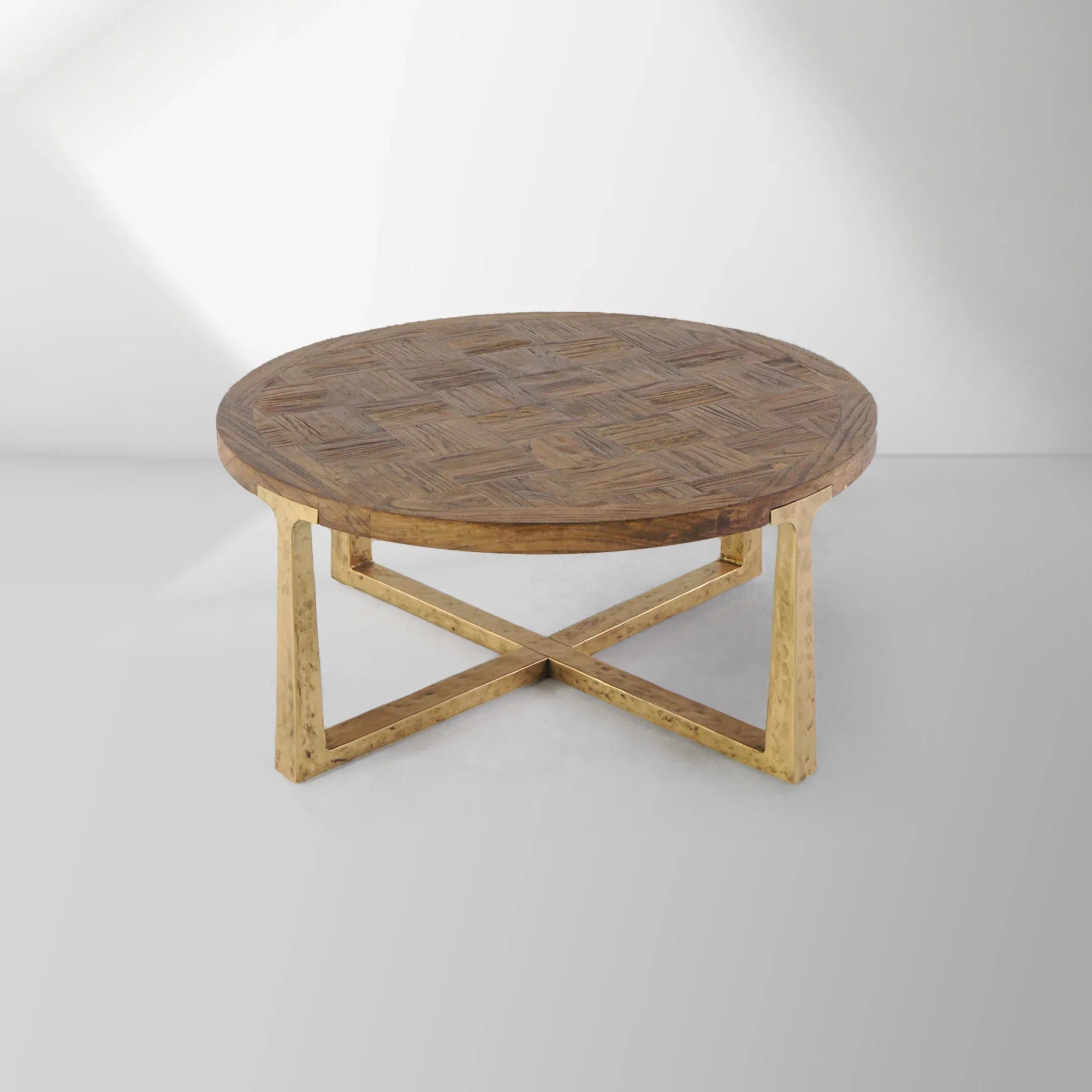 Tadeusz Round Coffee Table Wood Living Sofa Center Tea Table