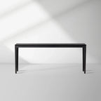Park Ash Wood Entryway Console Table Minimalist Style Ebony Hallway Entrance Table