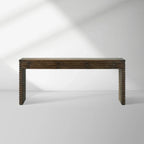 Kai Solid Reclaimed Pine Entryway Console Storage Table Vintage Style Hallway Entrance Table with Drawer