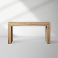 Sullivan Oak Wood Rural Entrance Console Table Rural Style Hallway Entryway Table