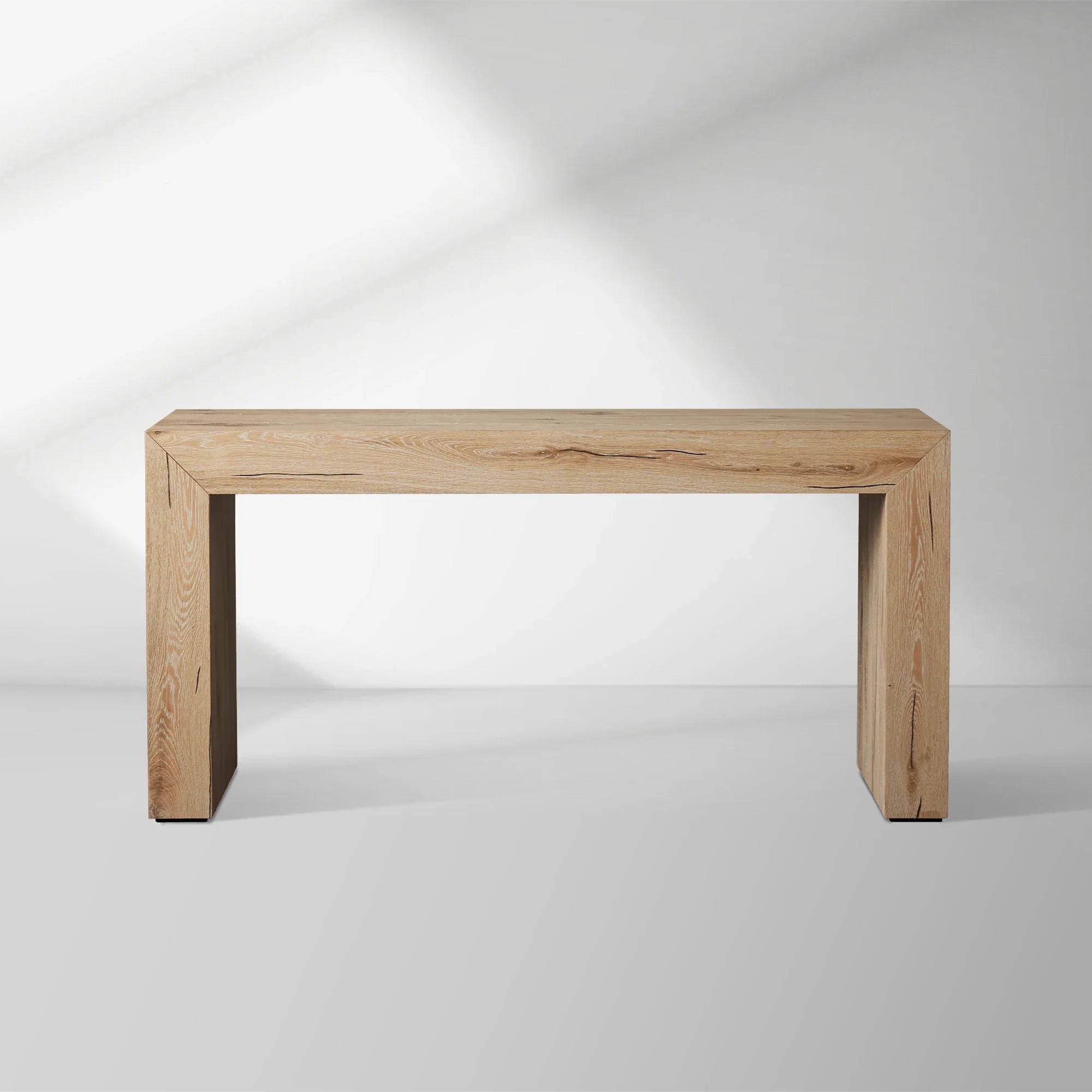 Sullivan Oak Wood Rural Entrance Console Table Rural Style Hallway Entryway Table