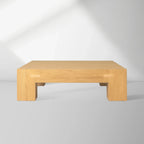 Paxton Oak Coffee Table with Solid Oak Wood Modern Style Living Room Center Tea Table Cocktail Table
