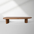 Akiro Couchtisch mit massiver Eiche Sofa Wohnzimmertisch im Mid-Century Stil