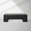 Brooklyn Rectangle Coffee Table wuth Black Marquina Marble Stone Sofa Center Tea Table