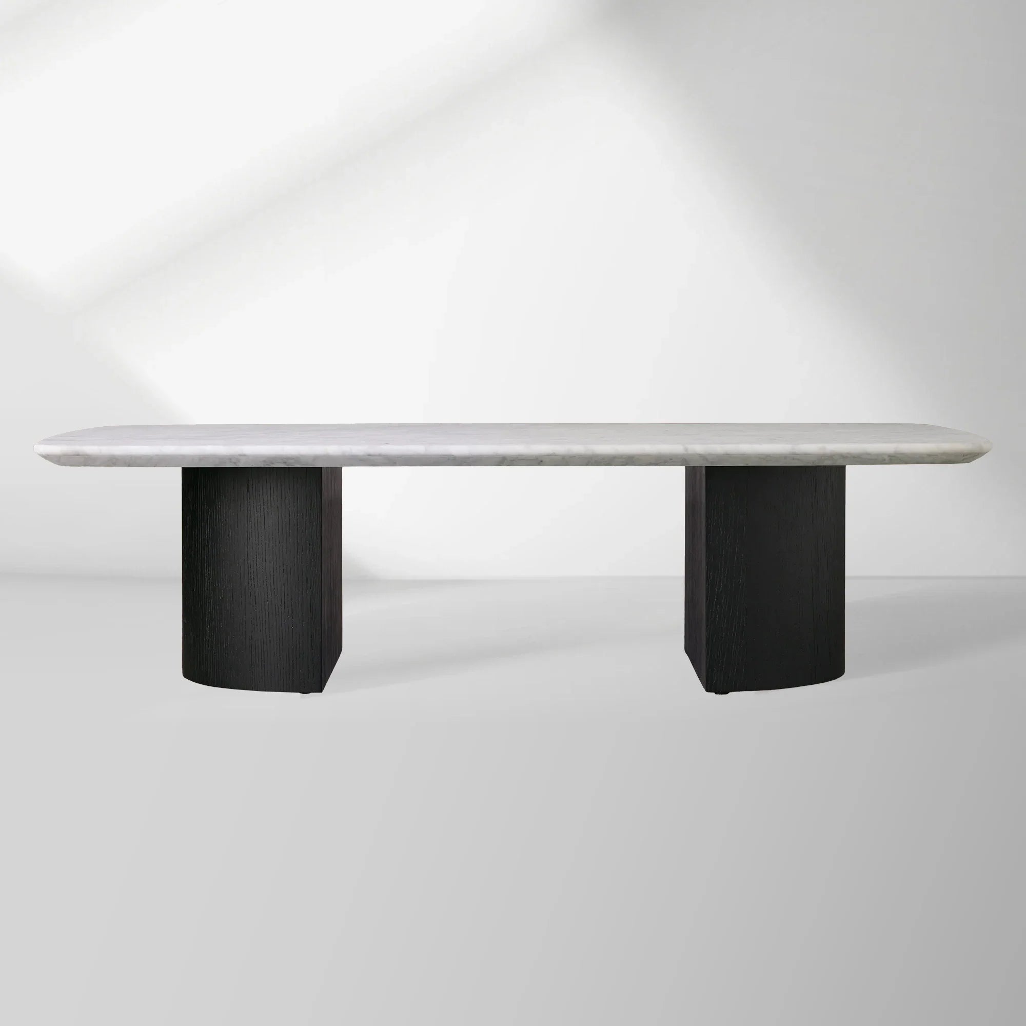 Saint Germain Mix & Match Coffee Table with Marble Top Oak Wood Dauphine Base Cocktail Table Living Room Stone Top Center Tea Table